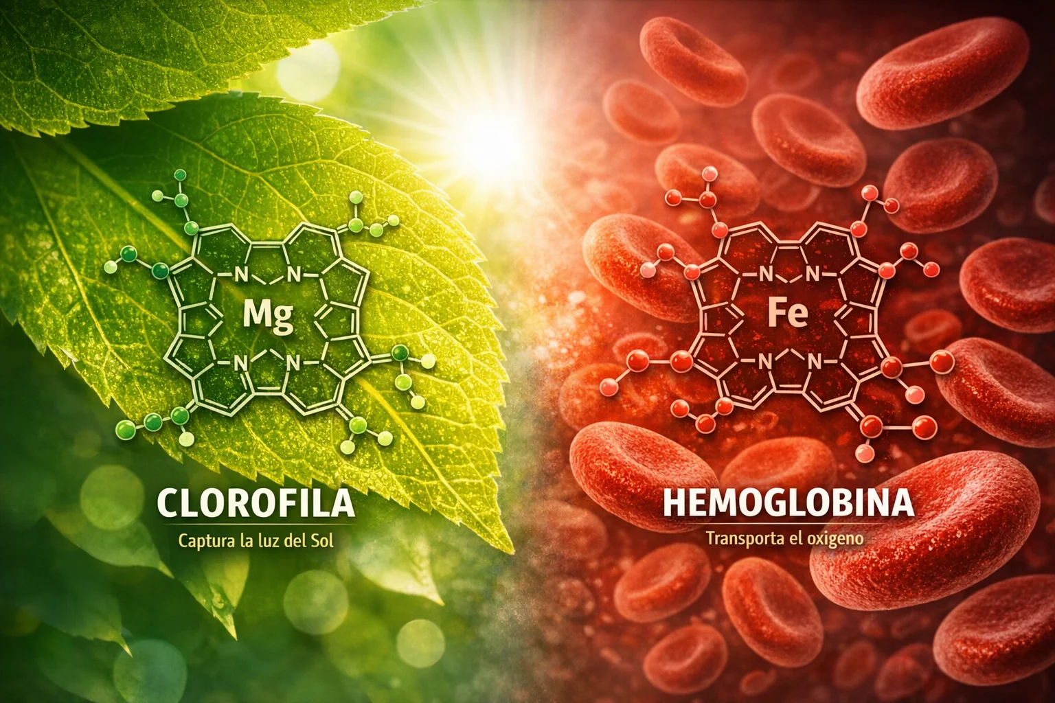 Clorofila y hemoglobina