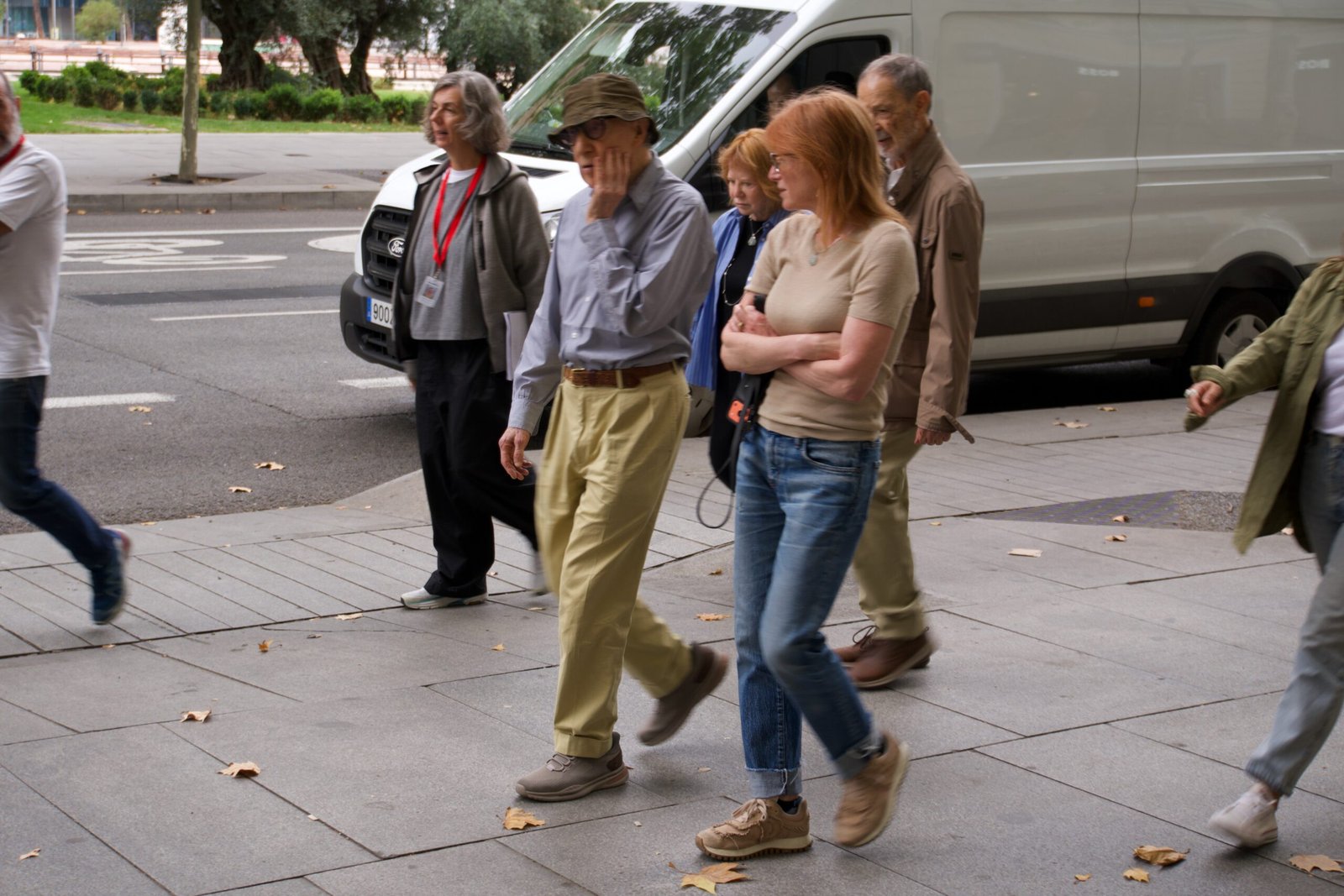 Woody Allen paseando por Madrid el 2 de Octubre de 2026